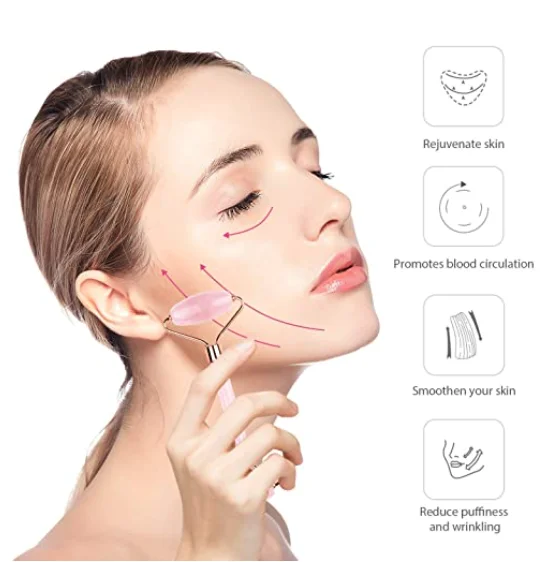 Factory Wholesale Custom logo Gua Sha Tools Jade Roller Facial Massage Gua Sha Set Rollers Jade Jade Roller