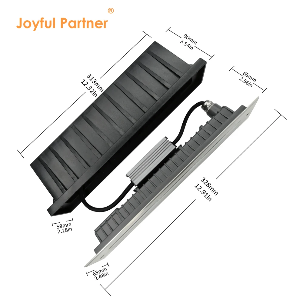 IP67 Waterproof Landscape Lighting RGB Multi Color 18W Underground Floor Deck LED Linear Inground Light