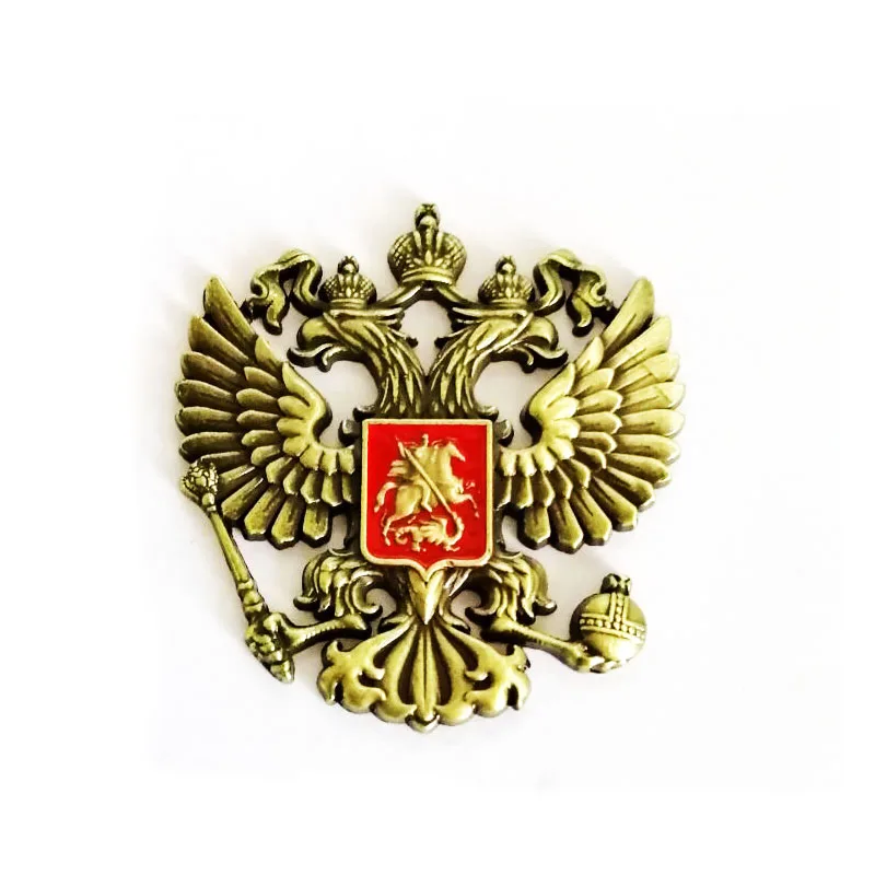 Russia Sticker Manufacturer Russia Coat of arms Metal Sign Russia Metal Badge Plate