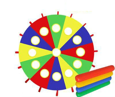 Rainbow Umbrella Parachute Toy Whack-a-mole Children Outdoor Games Children Sports Teamwork Boys Girls Kindergarten Toys