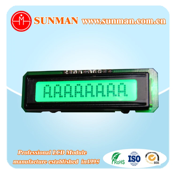 Высокое качество SMC0801B 0801 SPI последовательный FSTN Характер ЖК дисплей модуль 8x1