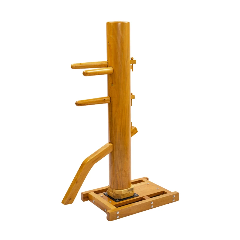 XUANDONG wing chun wooden dummy height from 158cm to 180cm three colors professional kung fu training wooden dummy for sale