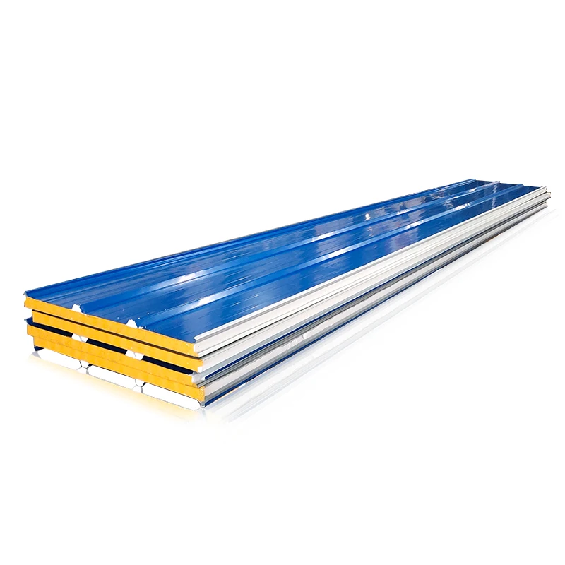 Eps Rock Wool Pir Glass Fibre Polyurethane Fireproof Sheet Metal Insulated Sandwich Panels Roof