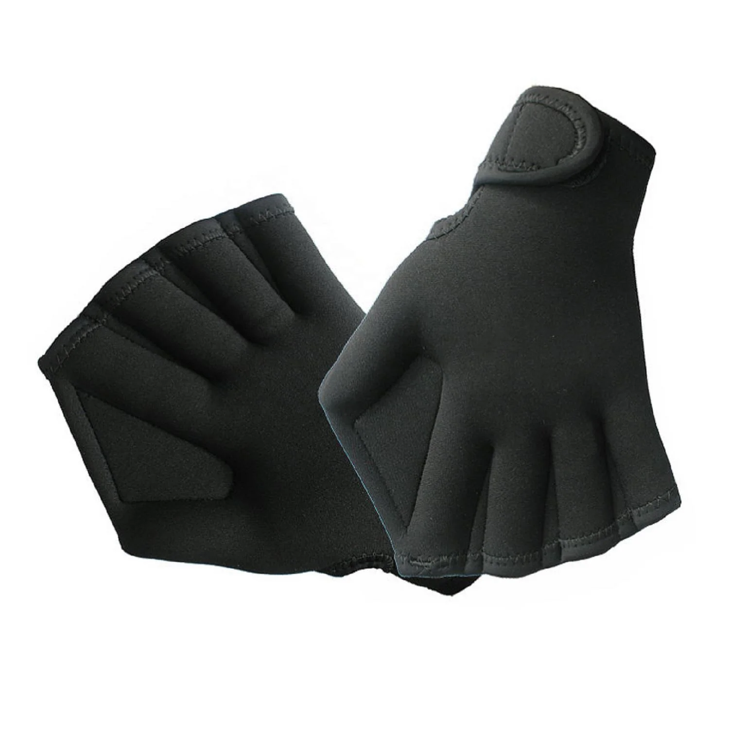 Custom Palm Hand Paddle Surfing Diving Equipment Water Resistance Neoprene Webbed Swimming Gloves