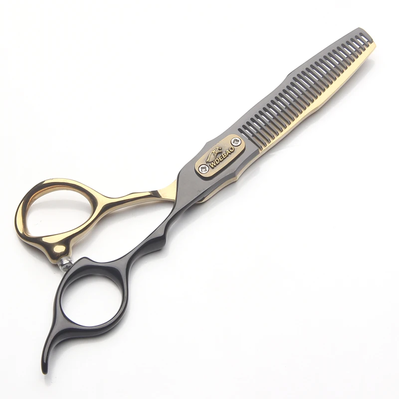 D9 Professional Gold 6.0 Inch Barber Hair Cutting Shear Salon Hairdresser Thinning Scissor Sharp Stainless Steel Straight Beauty