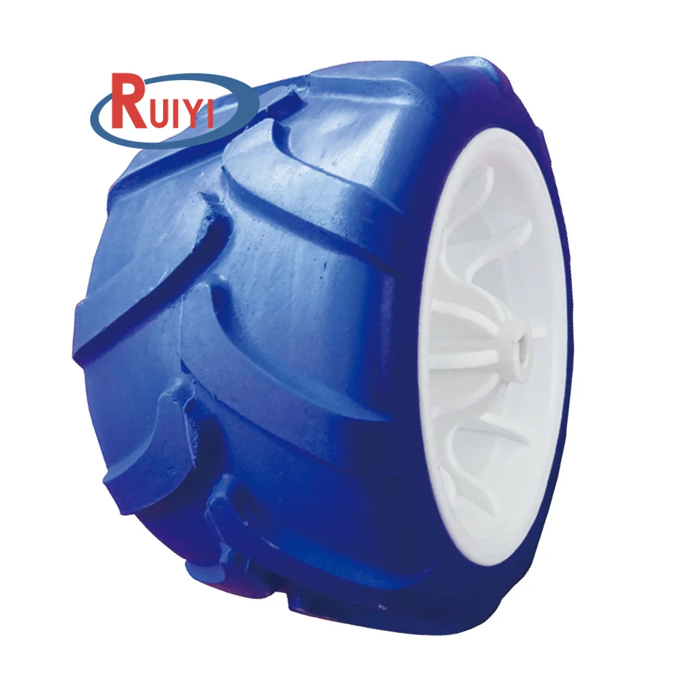 Polyurethane Foam Puncture Proof Flat Free Tire 7 inch Wheel for Beach Trolley 7x4 inch PU wheels