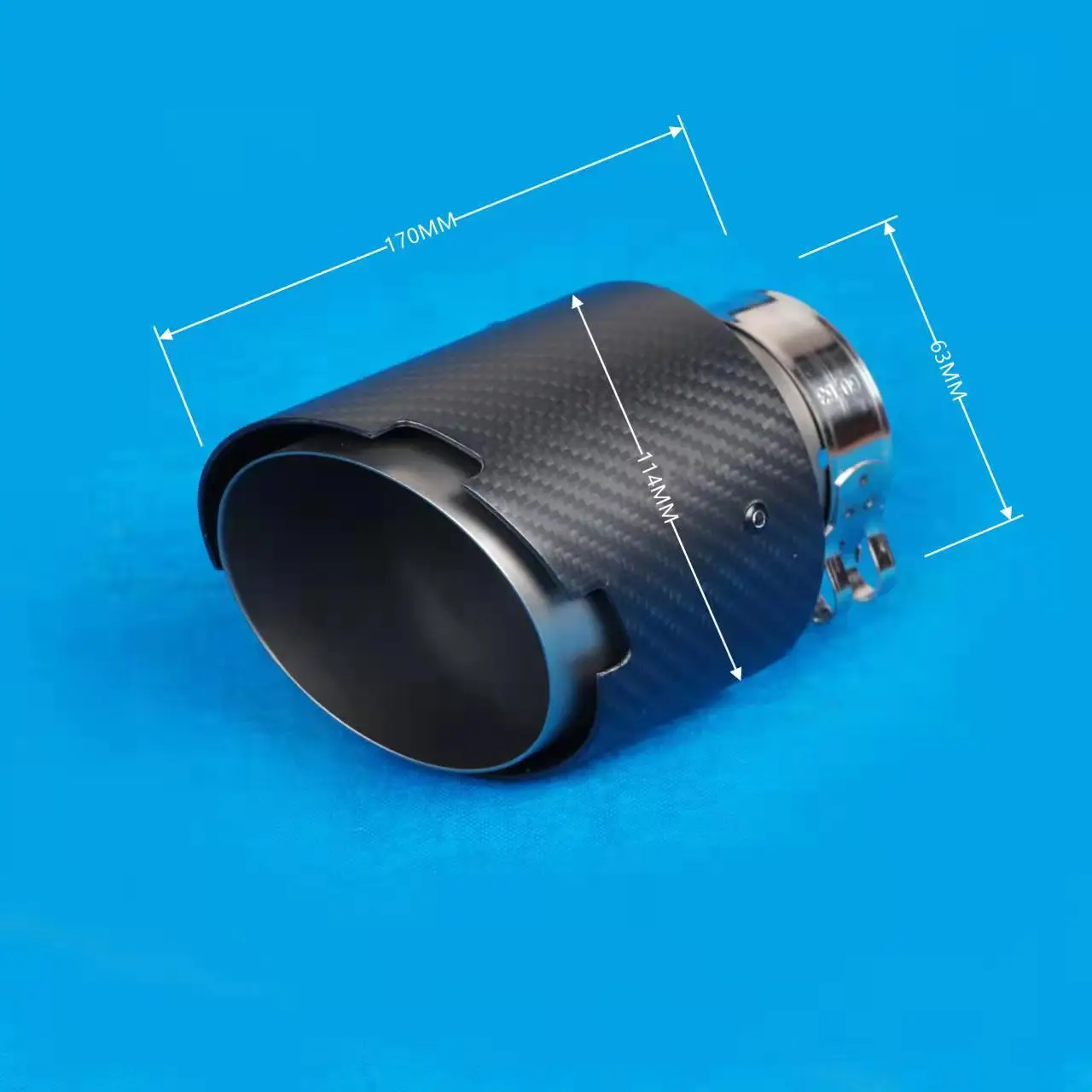 Автомобильный глушитель из углеродного волокна с логотипом Akrapovic универсальная выхлопная труба 4 5