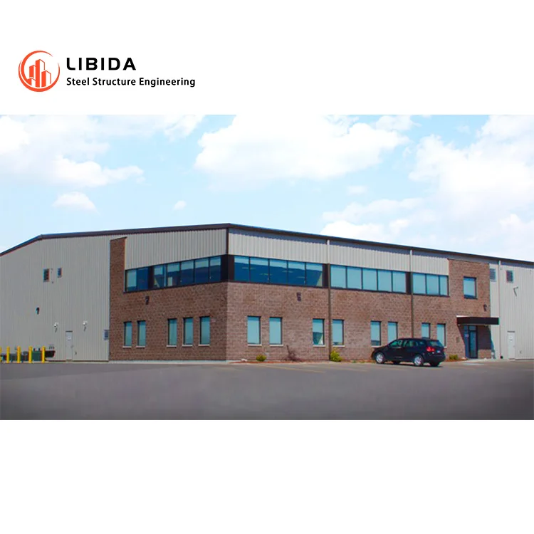 Premade Anti-Rust Steel Structure Metal Frame Warehouse with Fireproof Mineral wool Sandwich Panels