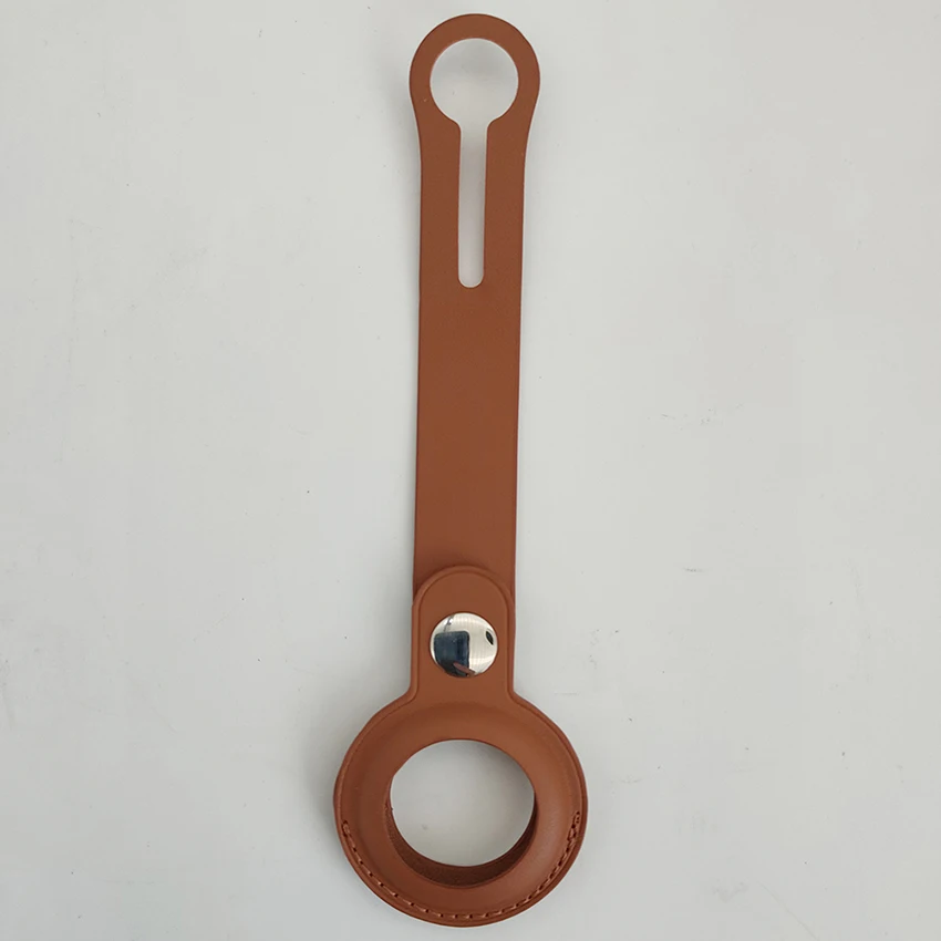 
Anti-lost Scratch-Proof Protective Cover Case Tracker Protected leather keychain case for Apple Airtag 