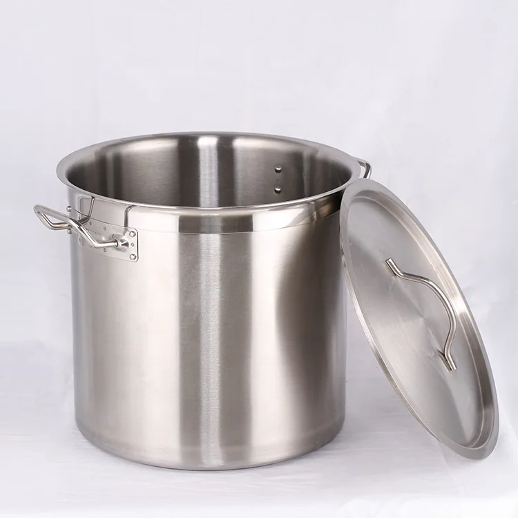 Heavybao Heavy Duty India Stainless Steel Aluminum Base Cooking Hot Stock Pot Set