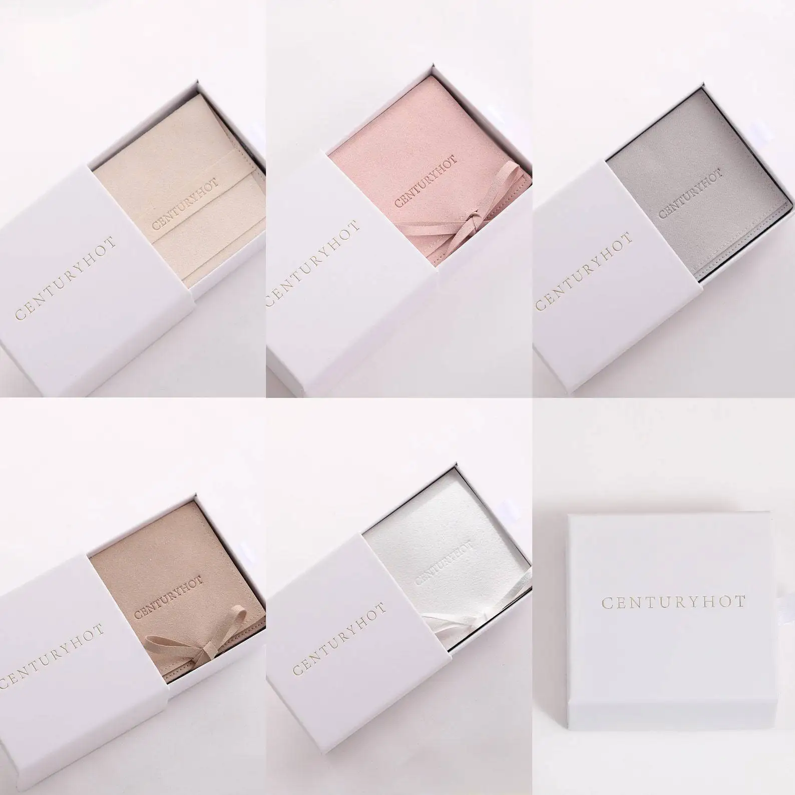 Luxury Custom Pink Color Matte Gold Foil Stamping Logo Rigid Ring Round Tube Gift Packaging Jewelry Box With White Sponge Insert