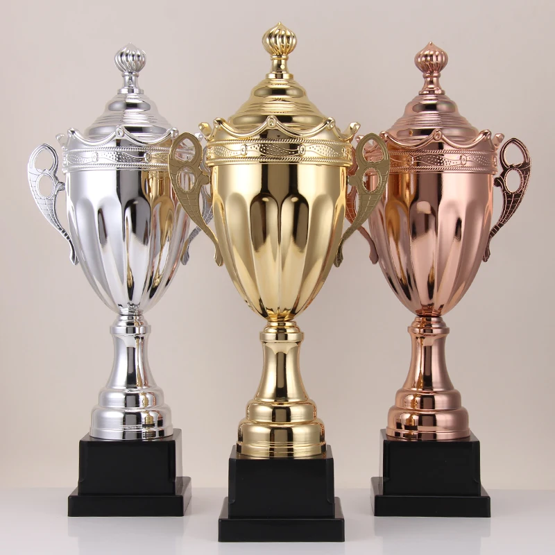 Juvale Large Gold Trophy Cup for Sports Tournaments Award Competitions metal trophy