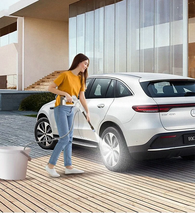 Pai Chi nozzle can be rotated cordless high-pressure car washer 1.2Mpa lithium electric car washer