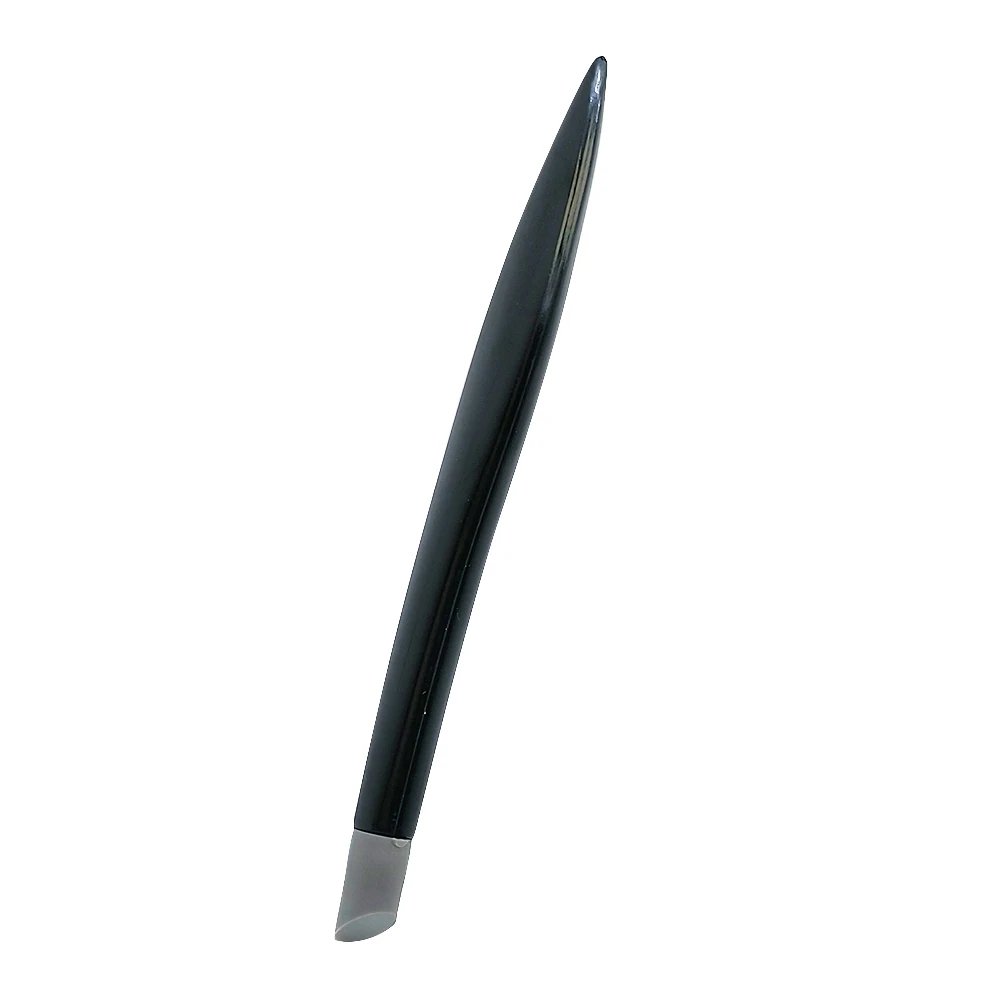 Professional Black Nail Cuticle Pusher with Precision Rubber Tip for Perfect Manicure