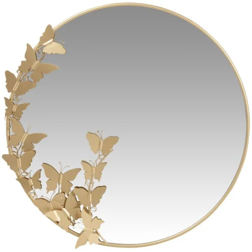 decorative mirror wall art  interior customized 83CM diameter metal wall mirror for sale