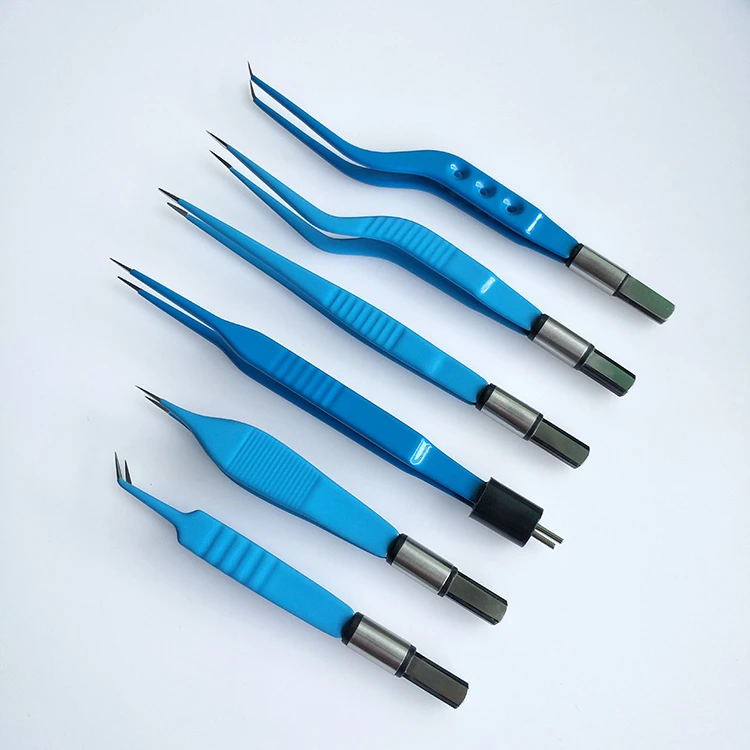 Wholesale Price Electrosurgical Medical Bayonet Bipolar Forceps Surgical Instruments Diathermy Bipolar Forceps