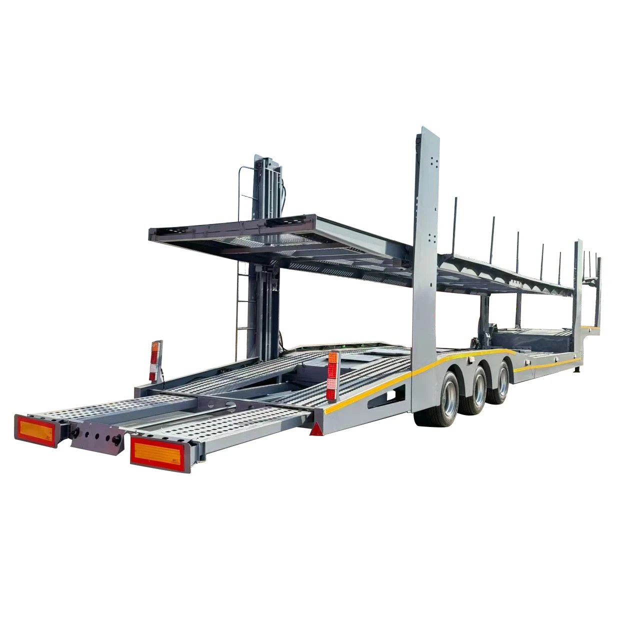 Manufacture Price 6/8/10 Cars 3 Axl Semi Trailer With Mechanical Euspension 17m 50Tons Vehicle Car Carrier Semi trailer for sale