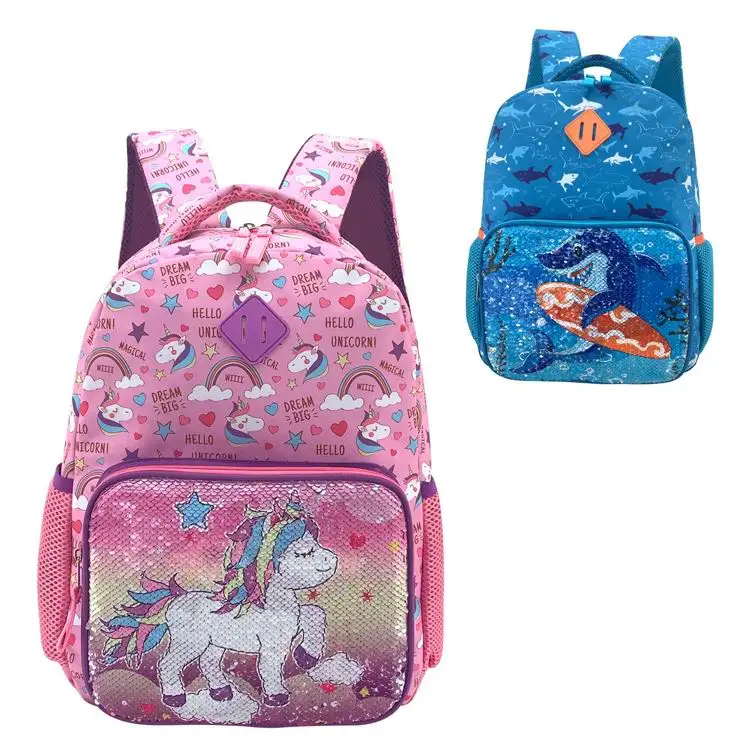
Amazon amazon online cute fashion unicorn cartoon children School kids designer bag kids bags nylon backpack girls 