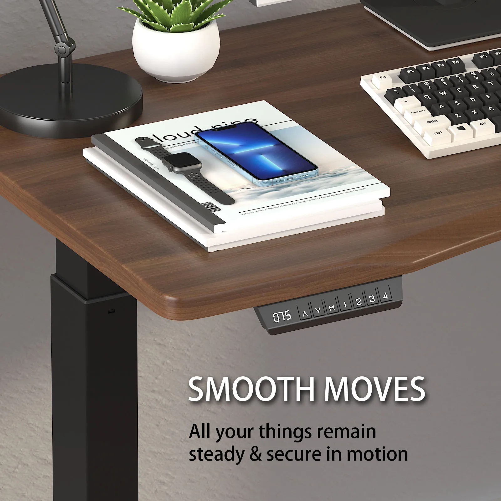 Height Adjustable Standing Desk For PC House Furniture Office Desks Wooden Escristorio Lifting Metal Dual Motor Computer Table