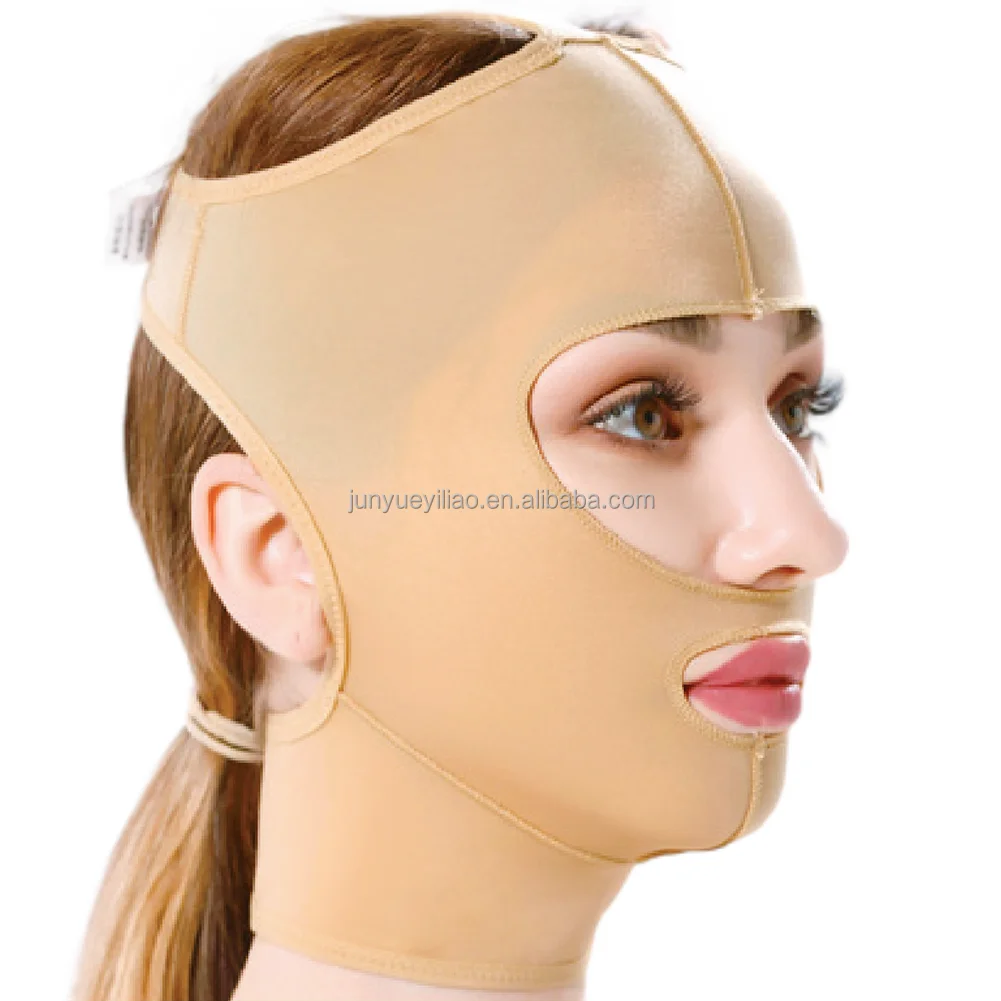 Medical Fabric High Compression Liposuction Garments V Face Lifting Up Belt