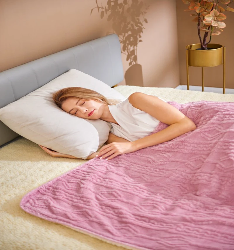 Europe bed warmer  hot selling  220V Washable  soft  Electric heated  Blankets  throw with 9 settings