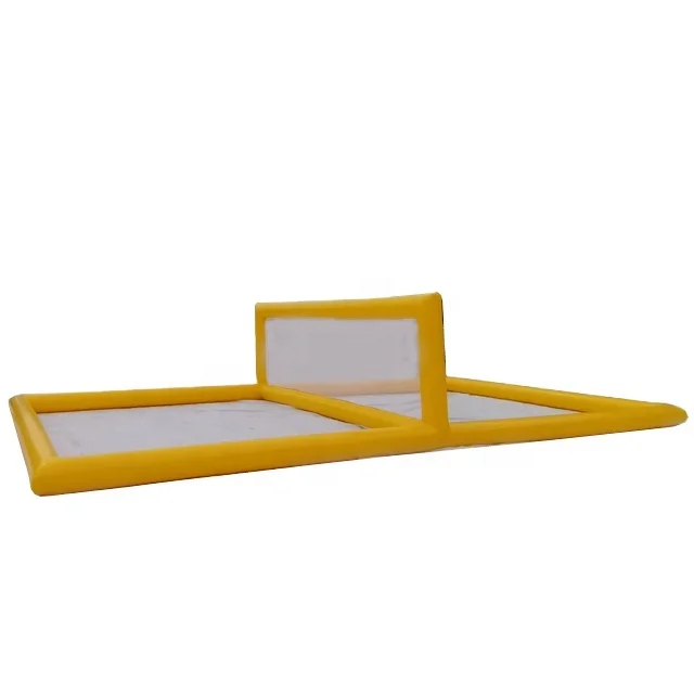 PVC Tarpaulin Air Seal Inflatable Portable Water  Volleyball Court  Custom Size Color LOGO