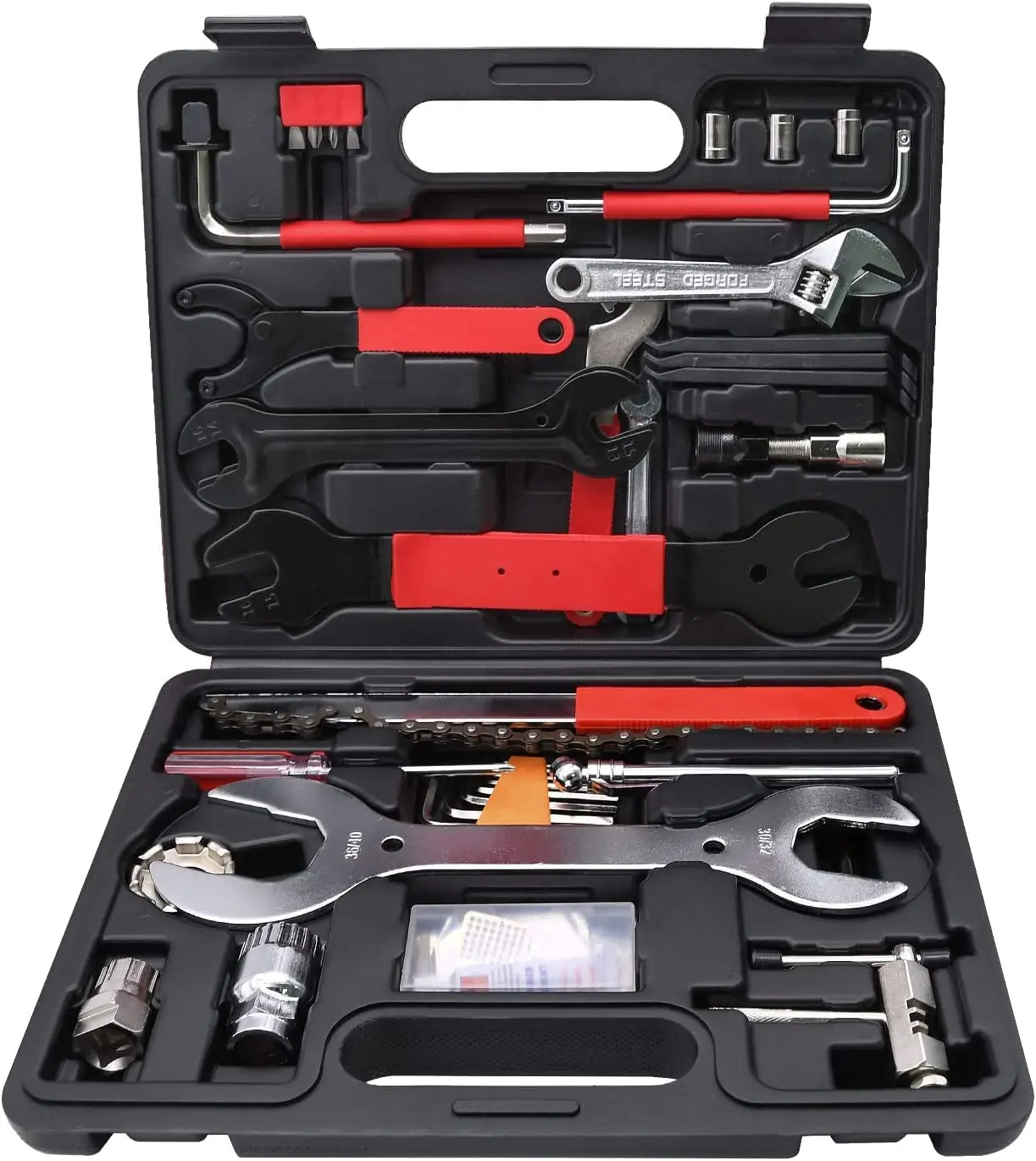 SHALL 44Pcs Best Value Professional Home Bike Tool Kit Bike Repair Bicycle Multi-Function Tool Kit Maintenance Tool Set with Box