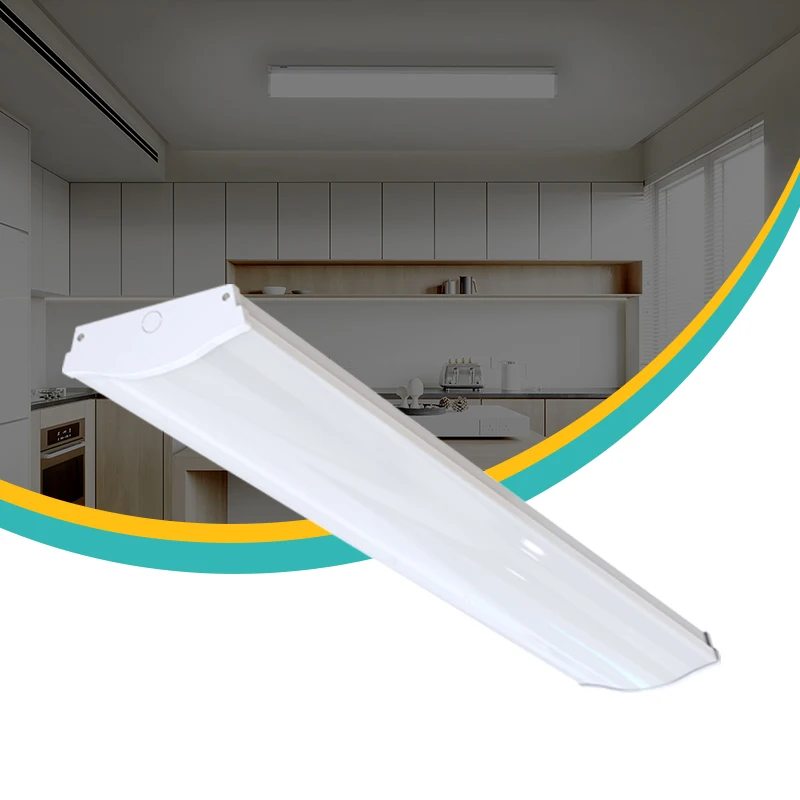 High Quality Indoor Lighting Cct Selectable 40w Low Bay Linear Light Led Wraparound Fixture Ceiling Lamp