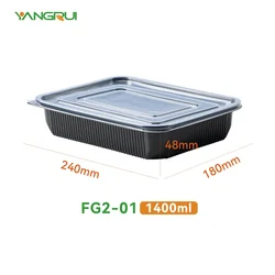 5 Compartment Takeout Reusable Meal Prep Food Container Microwave Freezer Safe Plastic Lunch Box