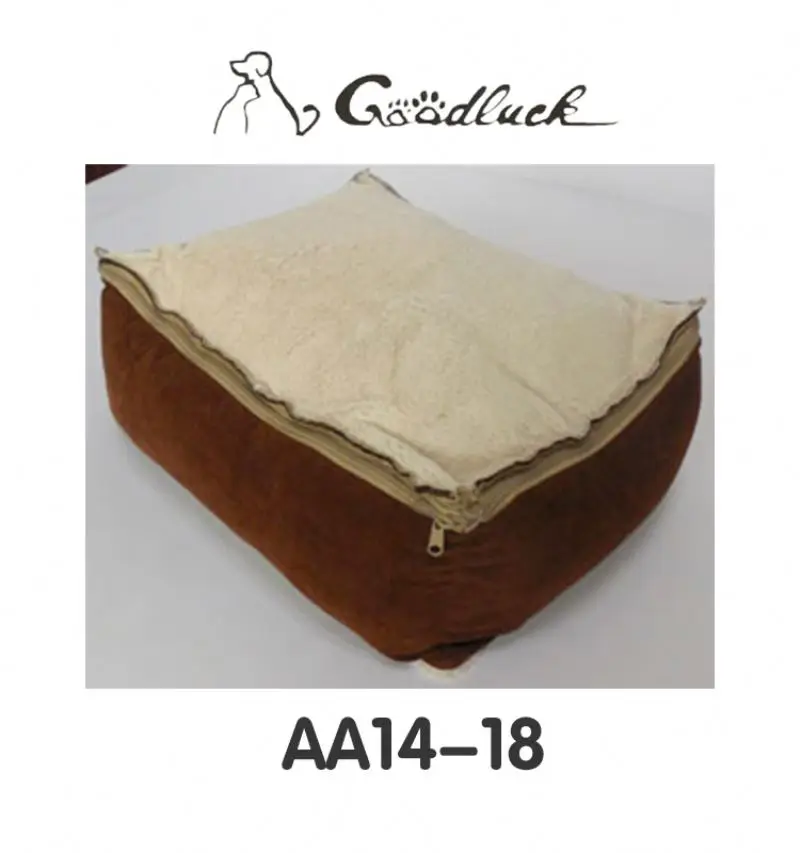 Plush Square dog bed teal factory Wholesale High Quality plush pet Bed Sofa soft Pet Bed Product