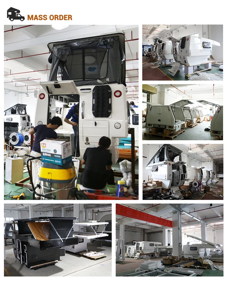 Caravan 4x4 RV Trailer Awning market Truck Camper Topper Overland Popup Pick-up Mini Tent Off-Road Slide On aluminum  Customized