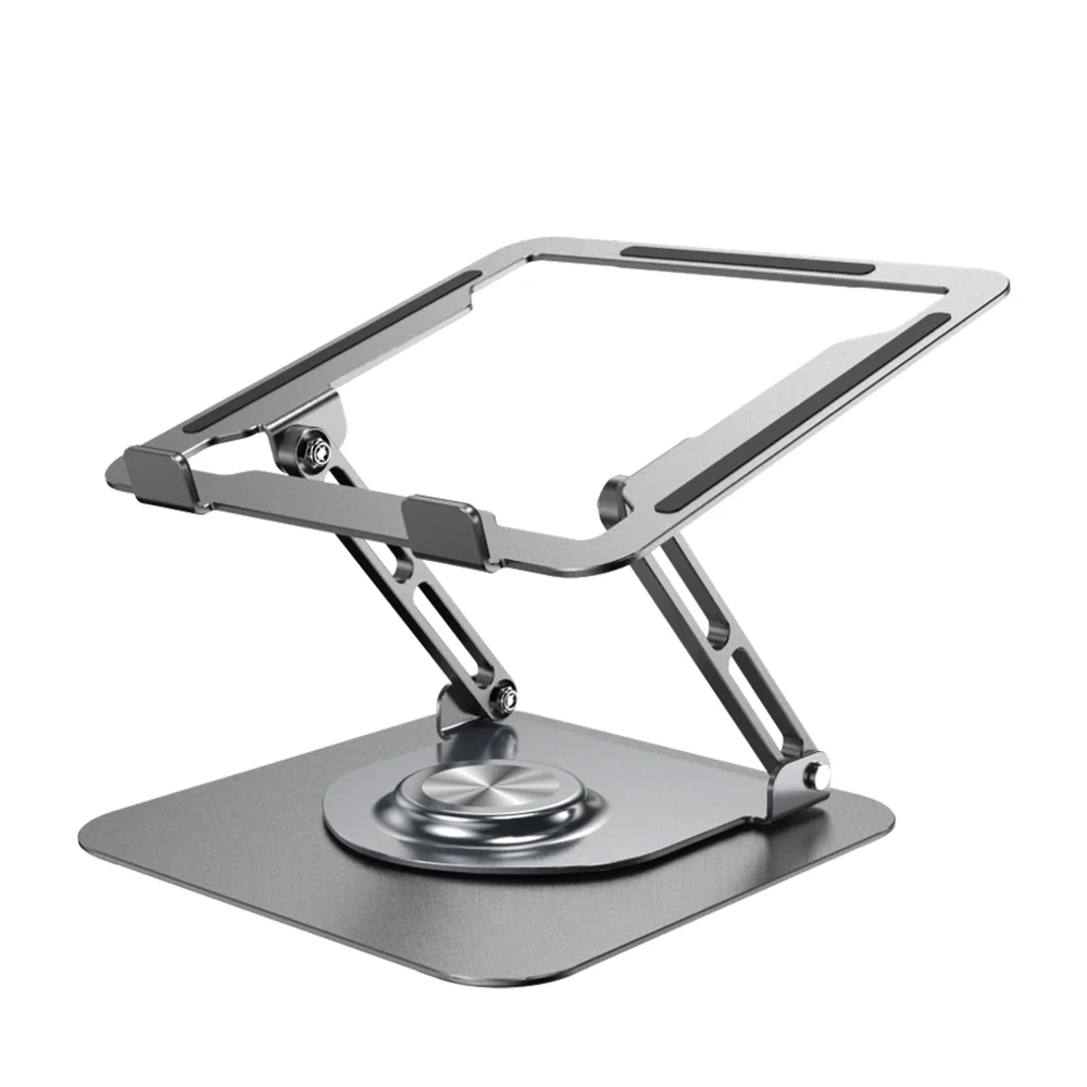 Yicosun 2023 New Portable Aluminum 360 Degree Rotating Height Flexible Adjustable Notebook Laptop Stand