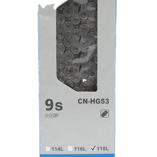  9-скоростная цепь SHIMANO CN HG53 9 S 118L деталь для горного и дорожного велосипеда с оригинальной