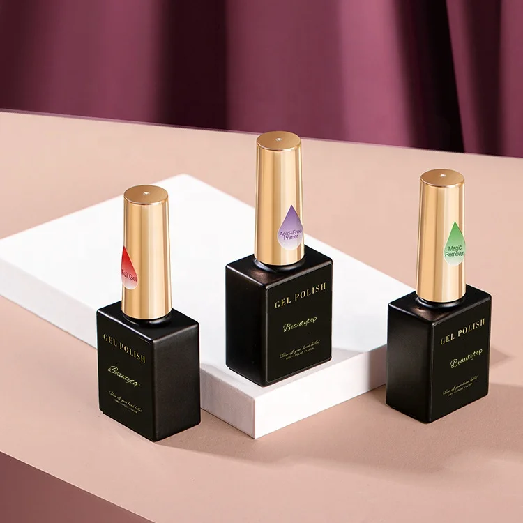 Beautytop custom Nail multi functional uv gel polish 12 options with rubber base coat top coat primer structure gel