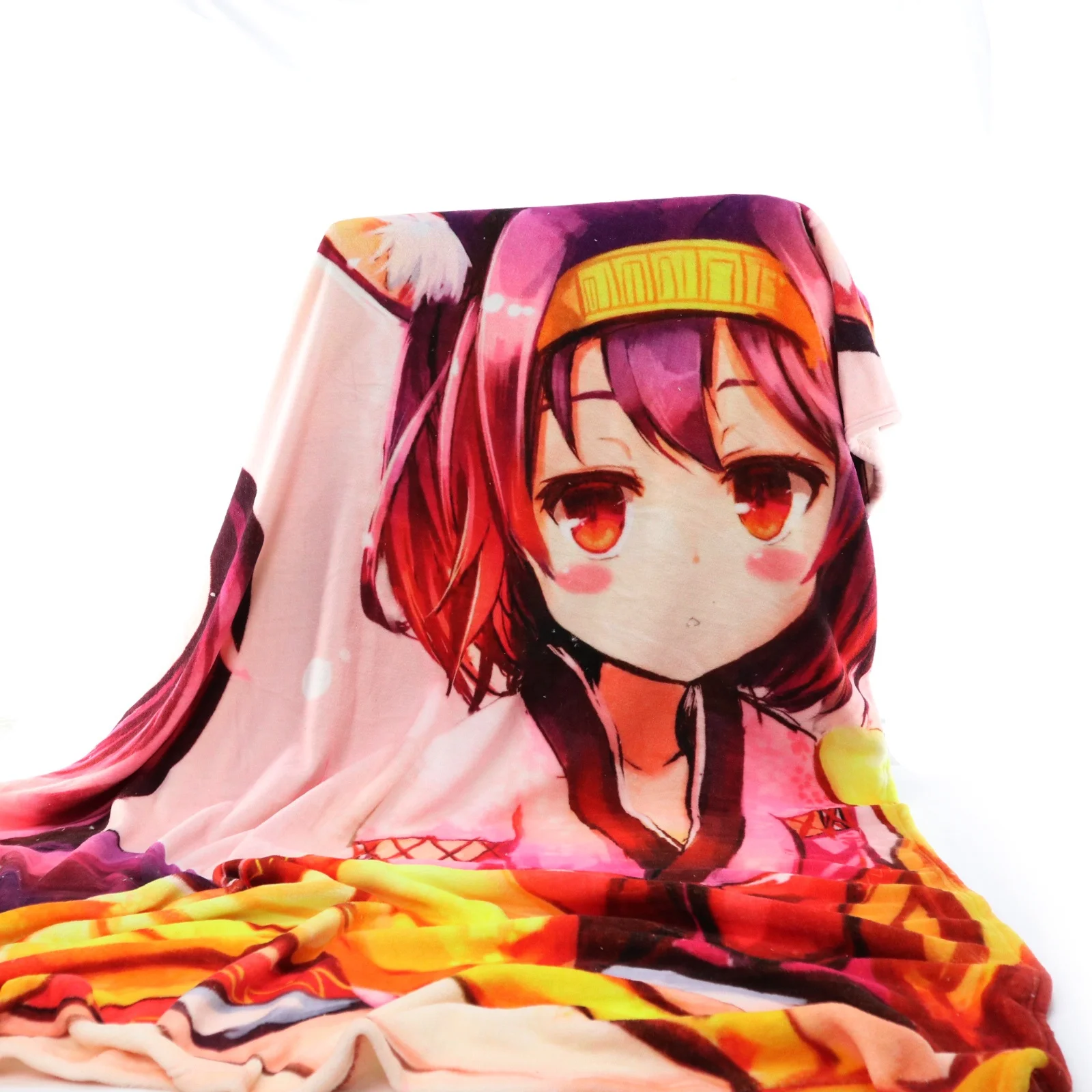 
custom Colourful throw Fleece flannel printed winter travel blankets personalized photo kids 