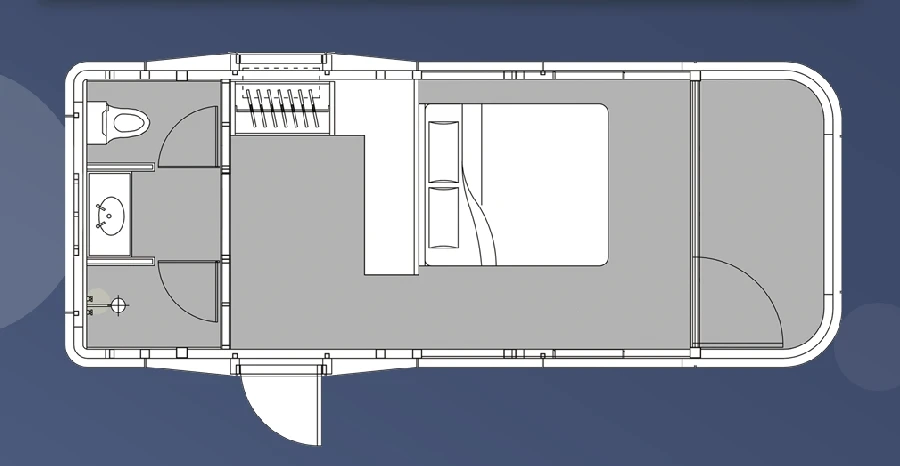 Customized Outdoor Camping Prefab Tiny House Mobile Space Capsule Hotel Family Capsule House