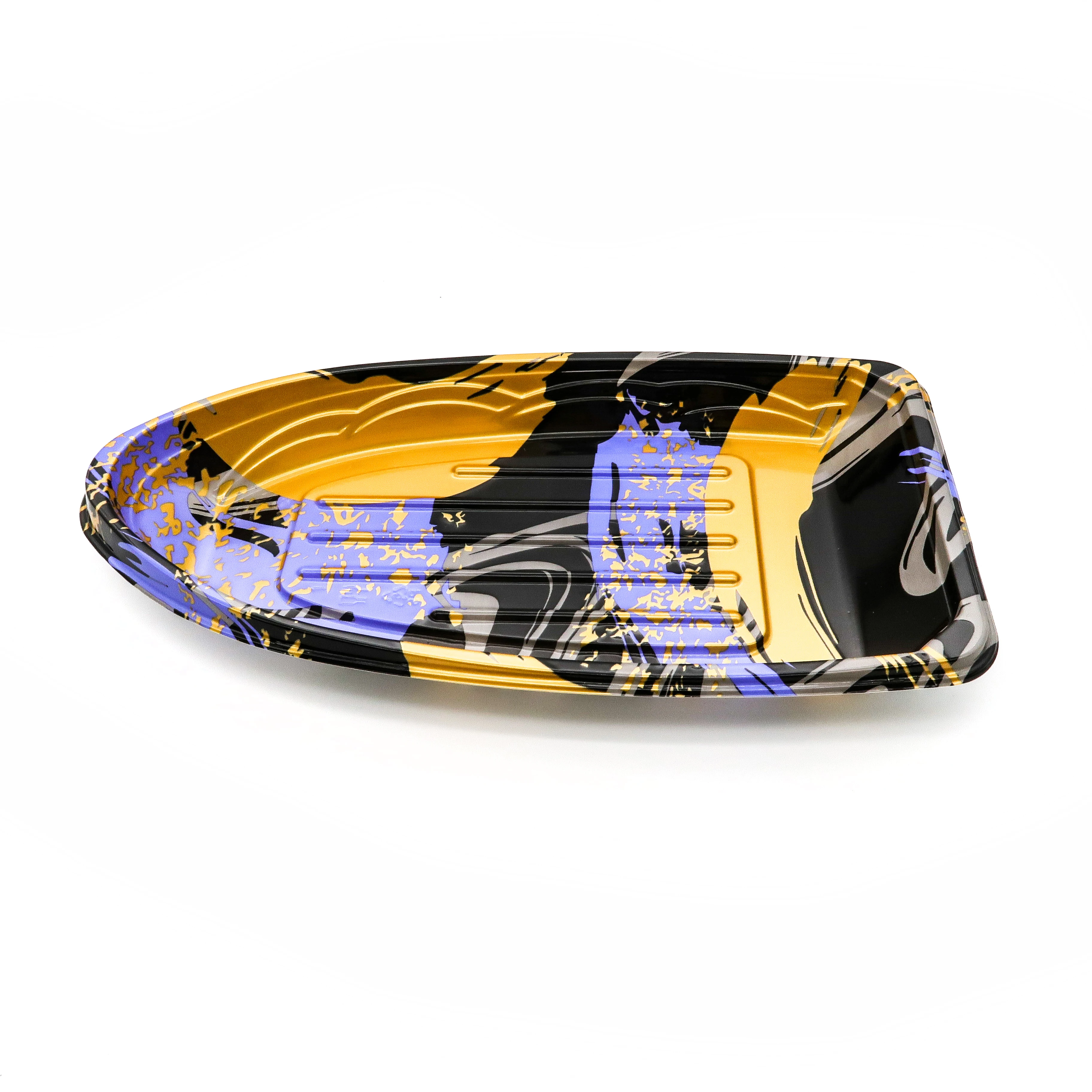 Transparent Packaging Boat Party Sushi Box With Clear Lid