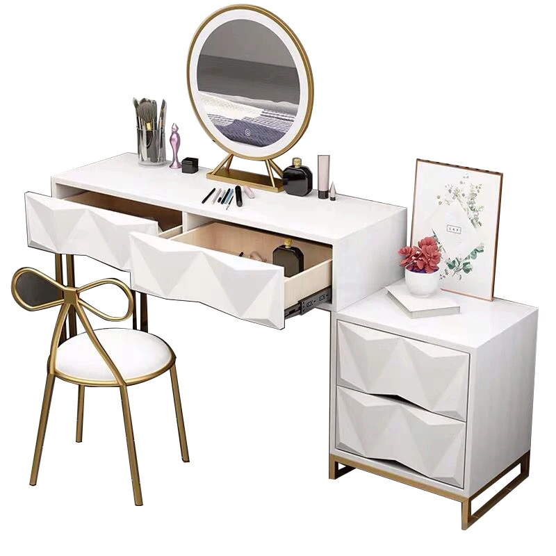 modern luxury dressing table with mirror marble dressing table for make up