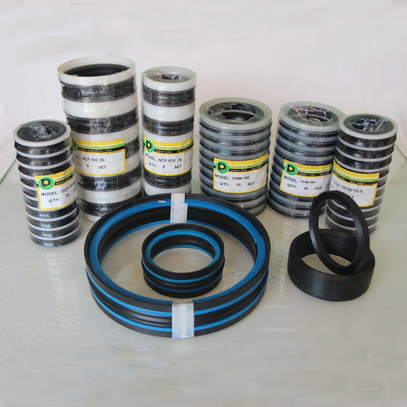 Excavator Piston Combination Seal KDAS Ohm Ouy Ncf V-Type Textile Rubber Oil Seals