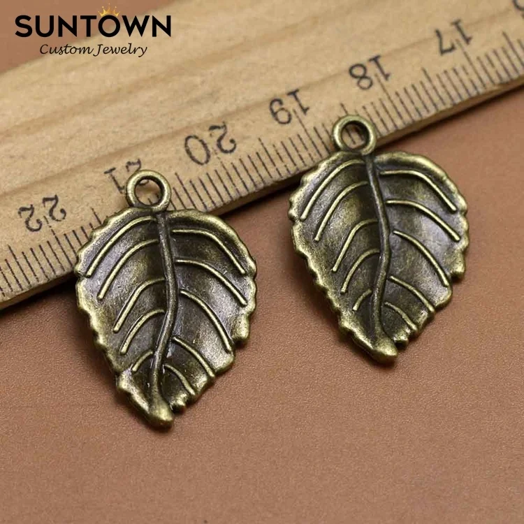 
Suntown Diy Retro Alloy Weed Leaf Charm Leaves Artificial Plant Charms For Jewelry Making Hip Hop Necklace Pendant Girls Schmuck 