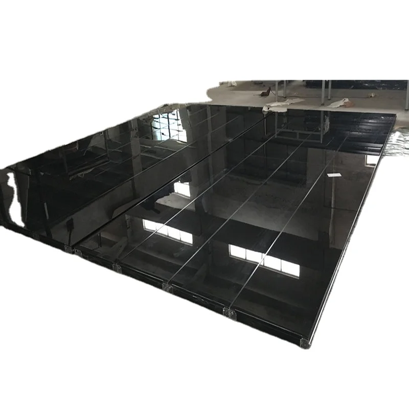 aluminum sectional mirror glass frameless garage door