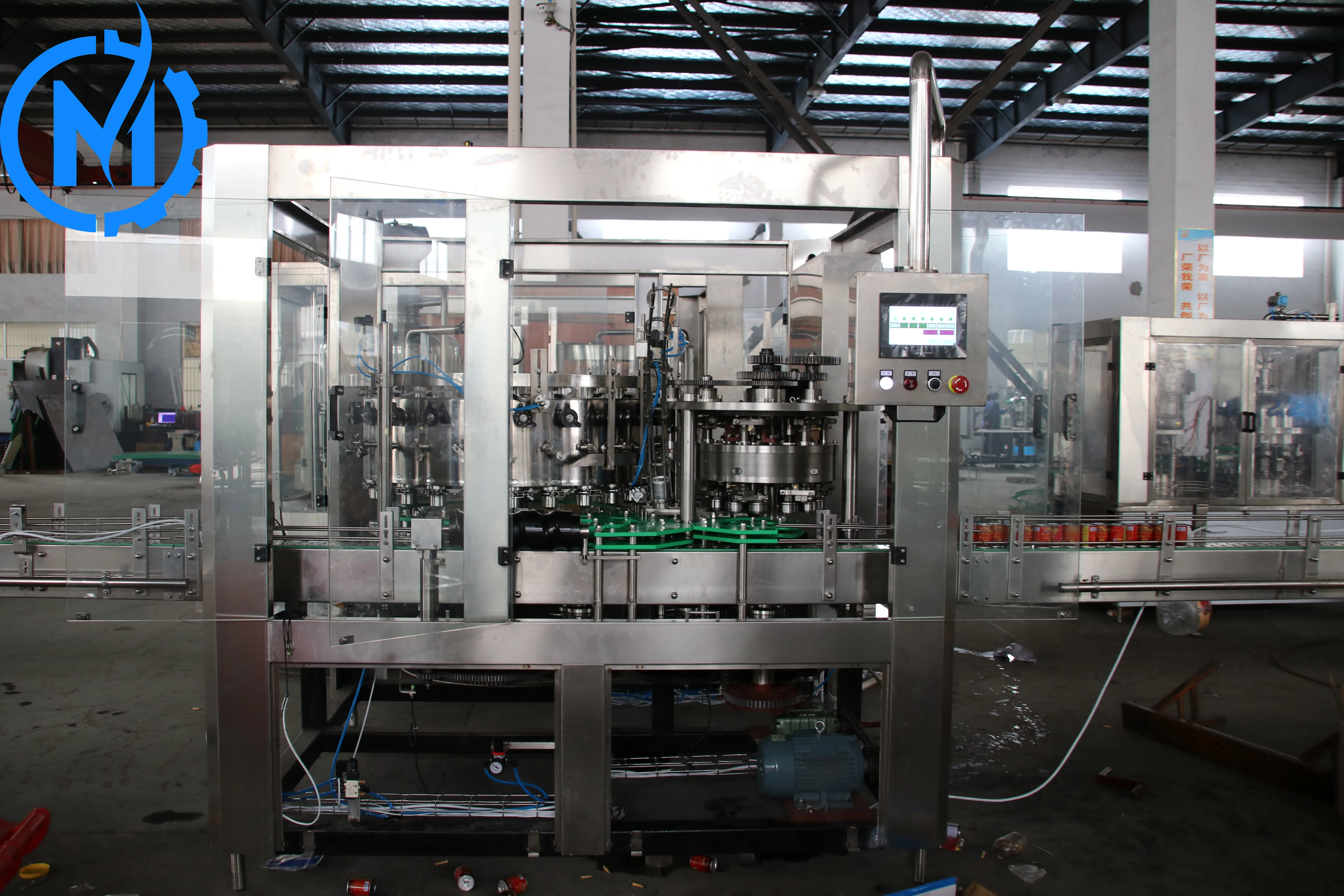 Automatic rotary high speed canned food sesame cooking olive oil tin can filling machine