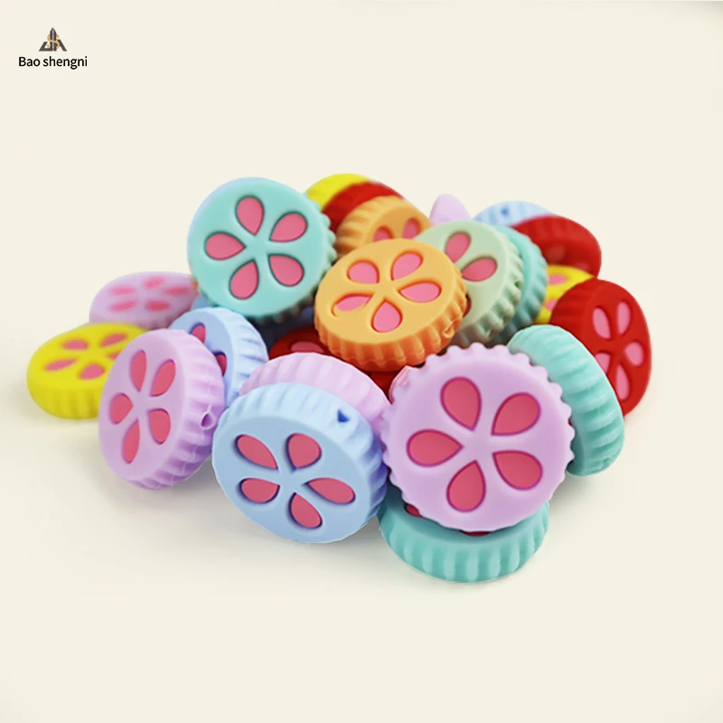 New 2023 In Stock Baby Teething Beads Silicone Pacifier Silicone Bead Making Pen Focal Beads