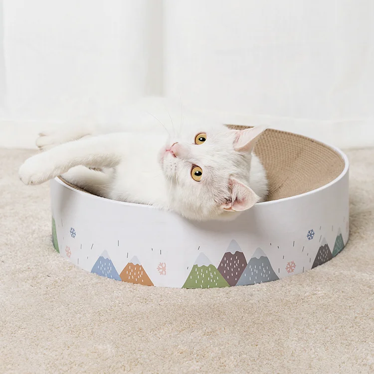 Durable Recycle Board for Furniture Protection, Corrugated Scratch Pad, Cat Scratching Lounge Bed