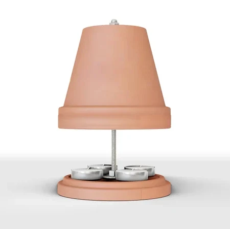 Tealight stove double-walled alternative heating self-sufficient heating Table fireplace Tealight heating