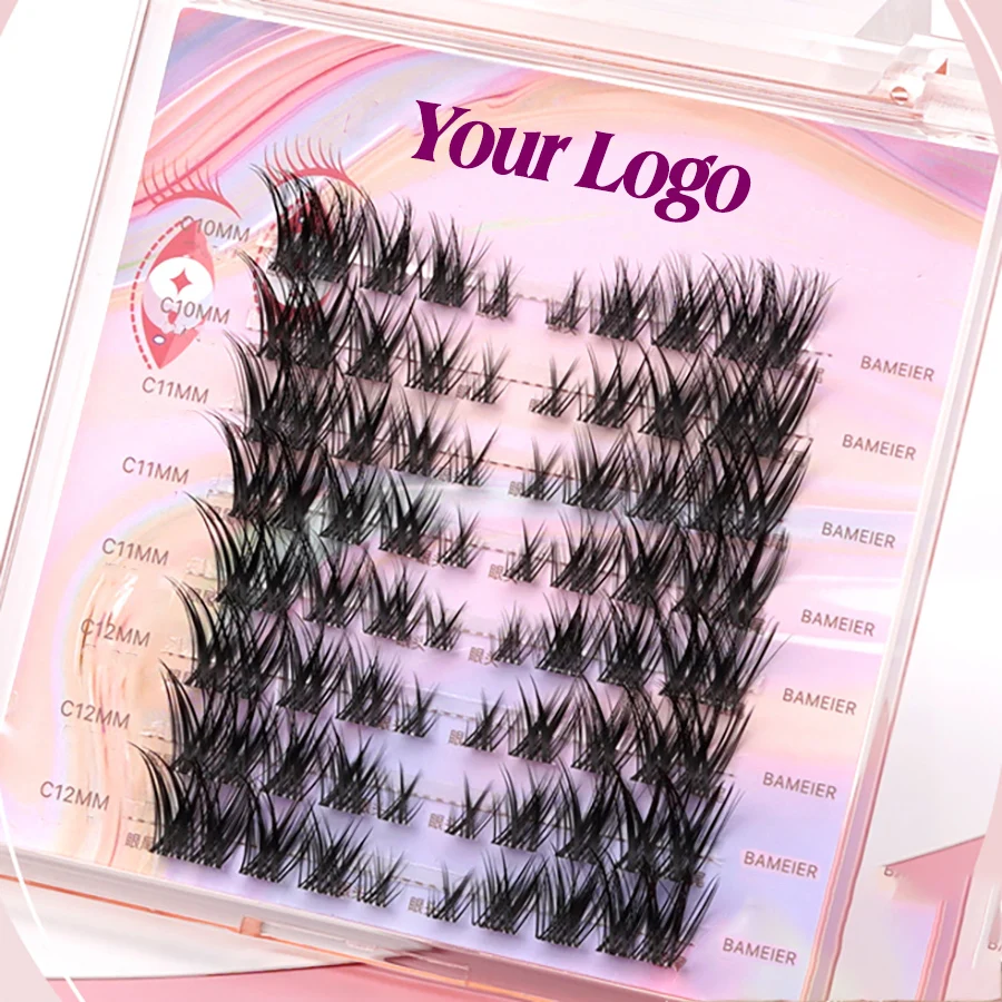 Natural Diy Lash Cluster 120pcs 10-20mm Gift Set Eyelash Beauty Korea Pbt Fiber Diy Lash Extension Kit