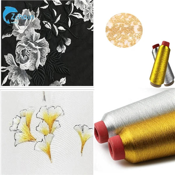 Free Sample ST MS Type Metallic Lurex yarn for Embroidery 150D