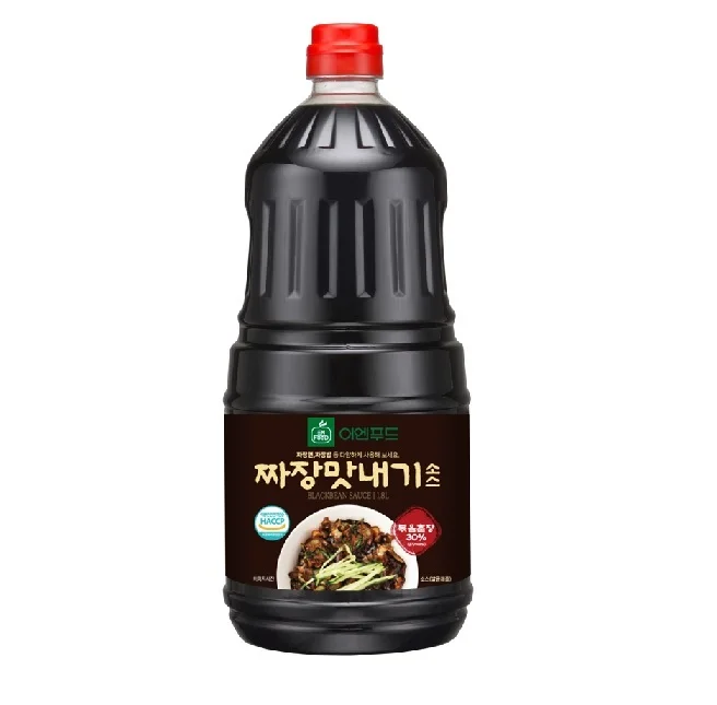 Factory Price Sweet and Salty Organic Korean Light Soy Sauce EN Jjajang sauce Black bean sauce and caramel paste