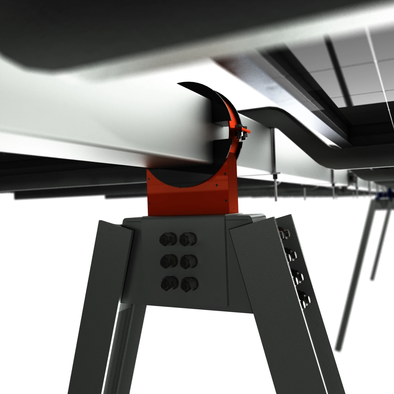 New Self-Balancing Single Axis Solar Tracking/Solar Tracker With A Type Strut By Earth Anchor, Slewing Drive Suit Bifacial PV