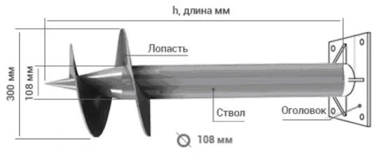 Hot-galvanized ground screw pile post anchor for foundation project